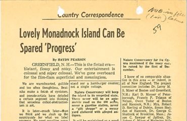 An image of a newspaper article from 1959.