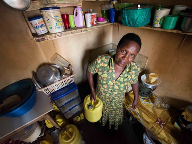 Jane Ng'ang'a lives in Nairobi and faces regular water shortages. The Upper Tana-Nairobi Water Fund is working with farmers in the watershed to secure Nairobi's water supply.
