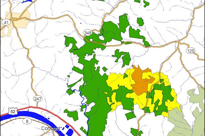 Ohio Edge of Appalachia Sunshine Corridor Map