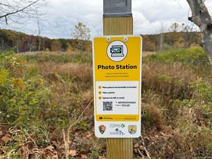 Community photo station sign at Cuyahoga Valley National Park.