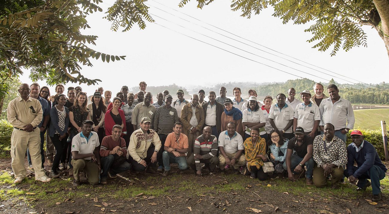 Participants of a water fund workshop