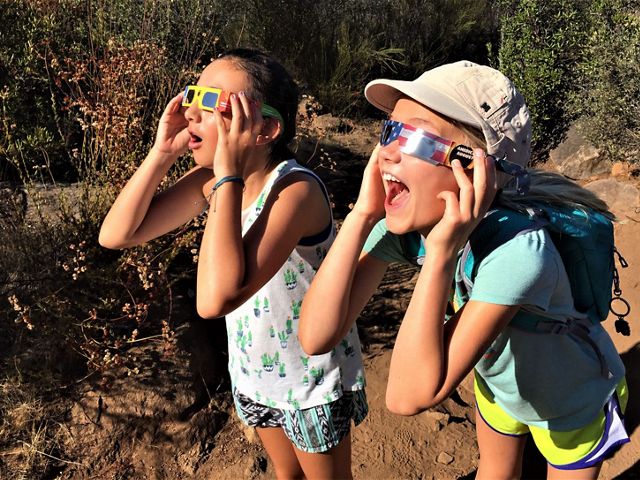 My girls love a good Eclipse. Oakoasis County Preserve, near San Diego, has great views and it's a perfect place to watch the moon pass in front of the sun.