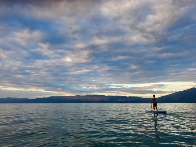 Tahoe is one of my favorite places to Paddle Board. You can launch from basically anywhere along the shore, but I usually go to Kiva Beach. 