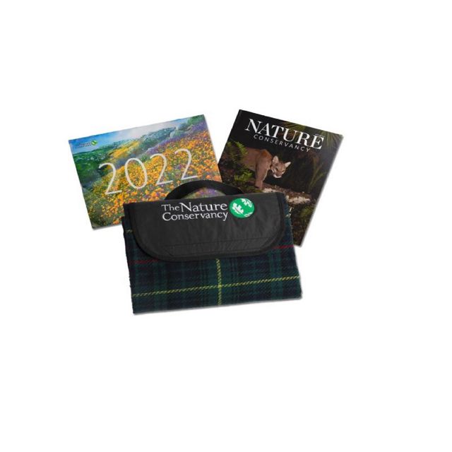 Nature Conservancy magazine,  a calendar and a special picnic blanket as our thanks for your support.