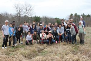 Volunteers from Phillips Exeter Academy.