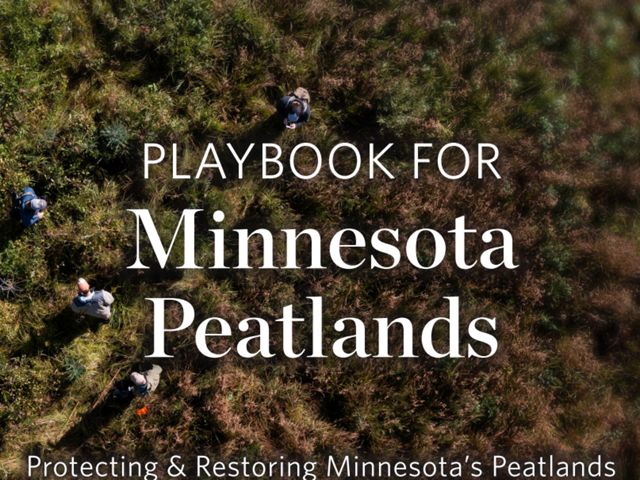 Cover of Playbook for Minnesota Peatlands.