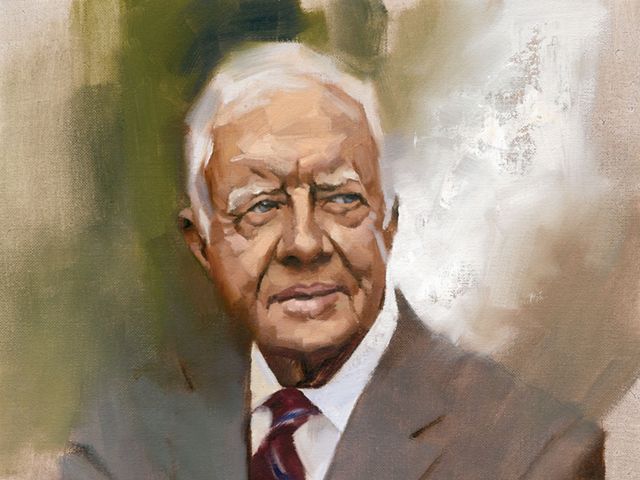 A portrait of Jimmy Carter.
