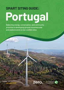Smart Siting Guide: Portugal featuring wind turbines on a hill.