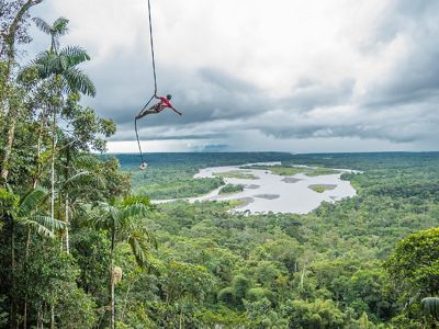 Pastaza river in Ecuador.