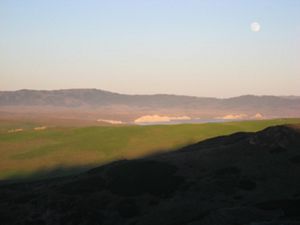 Looking east from the Point Reyes National Seashore. 