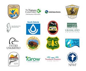 Prairie Coteau Habitat Partnership logos.