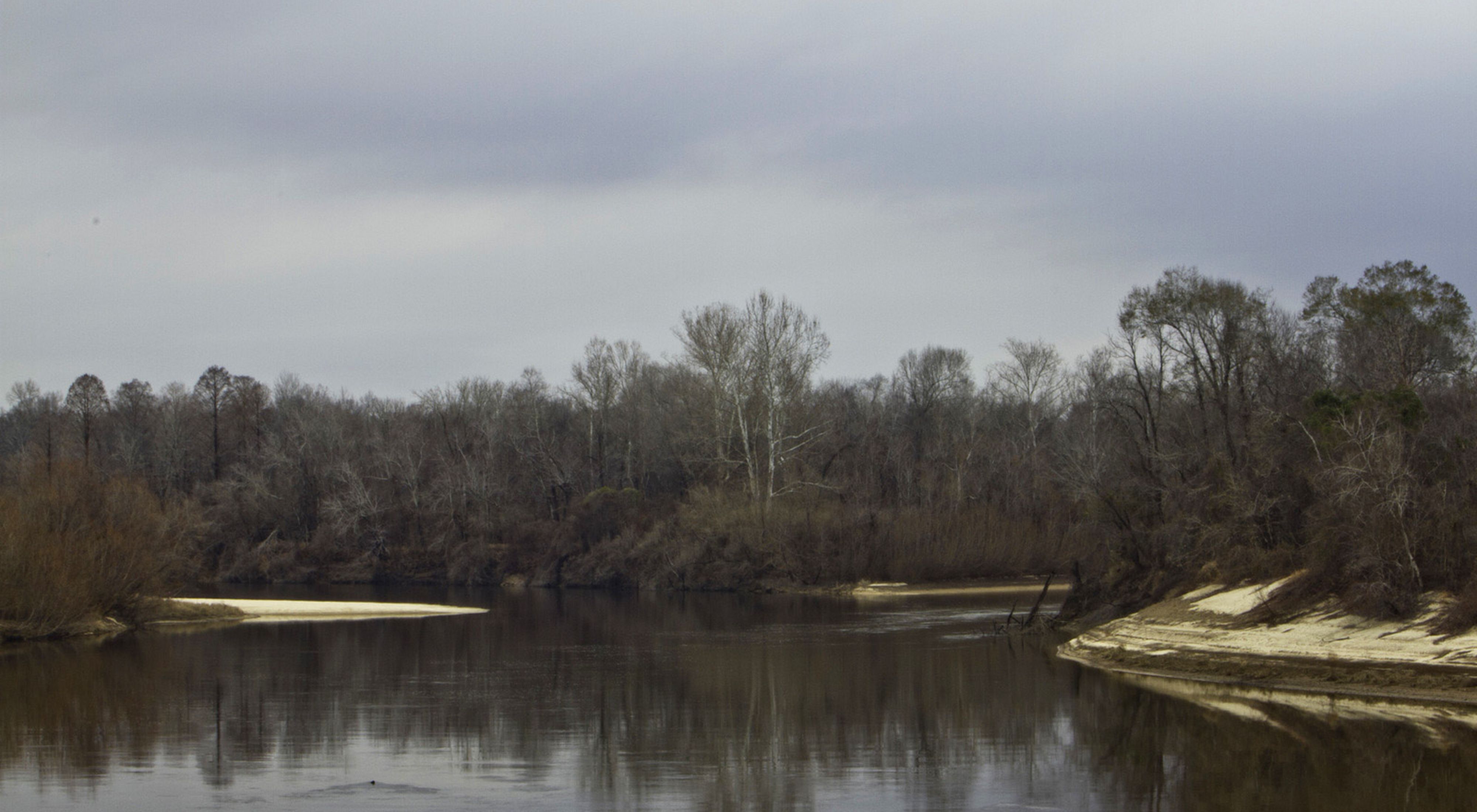 The Leaf and Chickasaway Rivers converge to create the Pascaoula River in Mississippi on the East Gulf Coastal Plain. 