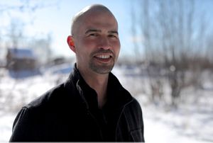 TNC Bristol Bay program director Rayn Aaberg stands outside.