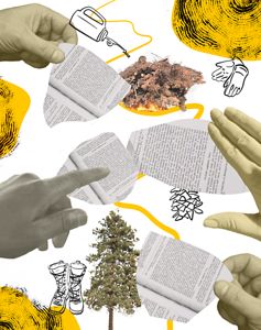 A group of fire fighters getting ready for a burn.