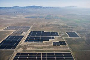 Desert solar farm