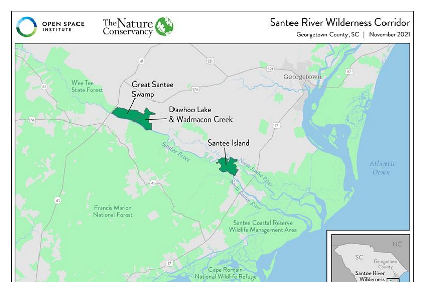 A map highlights properties that are part of a larger wildlife corridor.