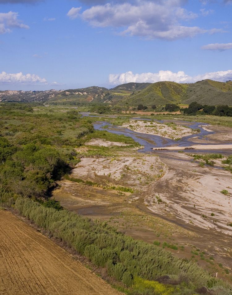Eastern view of the Santa Clara River.