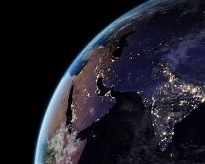 View of Earth from space