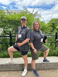 Two F2F canvassers pose for a picture in D.C. 
