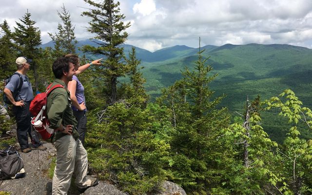 Vermont staff hike to the top of Burnt Mountain in the Northeast Kingdom.