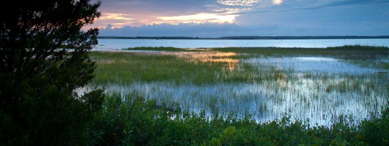Sunset on the Cape Fear river.