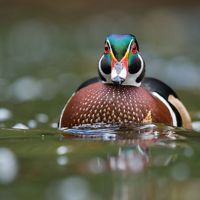 Wood ducks migrate through Cape May each fall.