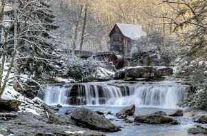 Grist mill in West Virginia's Babcock State Park near the end of winter. This photo was entered into The Nature Conservancy’s 2018 Photo Contest.