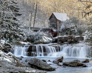 Grist mill in West Virginia's Babcock State Park near the end of winter. This photo was entered into The Nature Conservancy’s 2018 Photo Contest.
