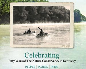 The cover page of TNC in Kentucky's 50th Anniversary celebration publication.