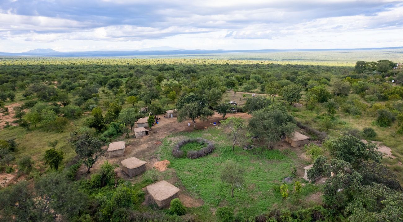 aerial view of boma complex