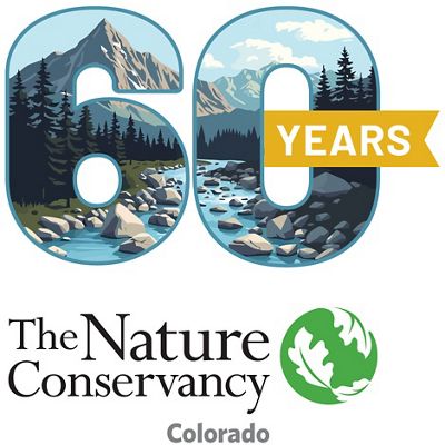 TNC in Colorado 60 year anniversary logo.