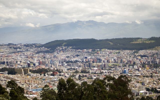 Arial view of the city of Ecuador