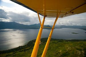 Aerial view of Alaska's Bristol Bay.