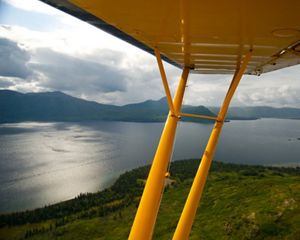 Aerial view of Alaska's Bristol Bay.