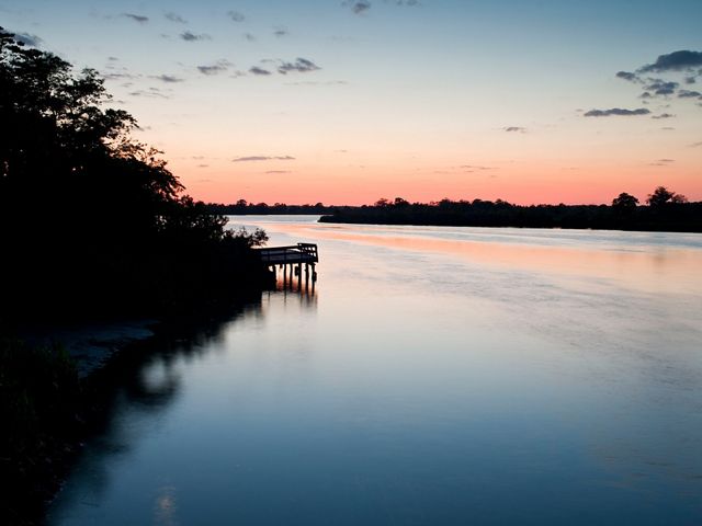 The sunset over the Butler River.