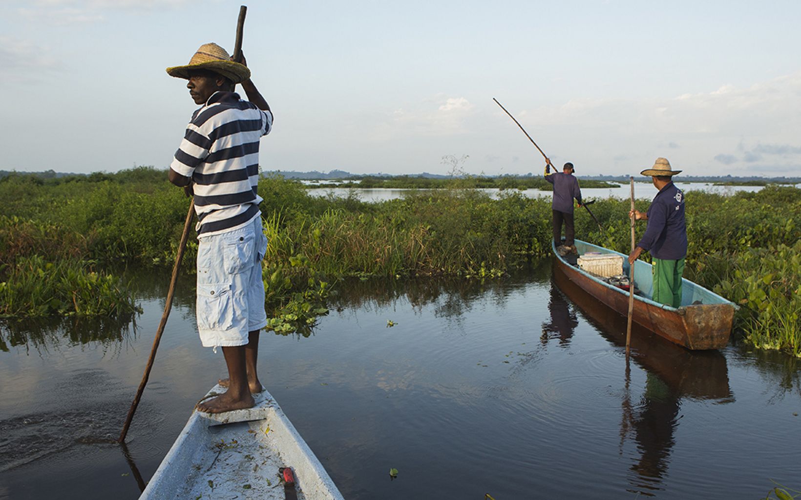 
                
                  Magdalena River BALANCING ACT: On rivers like the Magdalena, in Colombia, TNC is working to find a new equilibrium that supports environmental needs while sustaining traditional livelihoods such as fishing, shown here at the Barbacoas marshes.
                  © Juan Arredondo
                
              