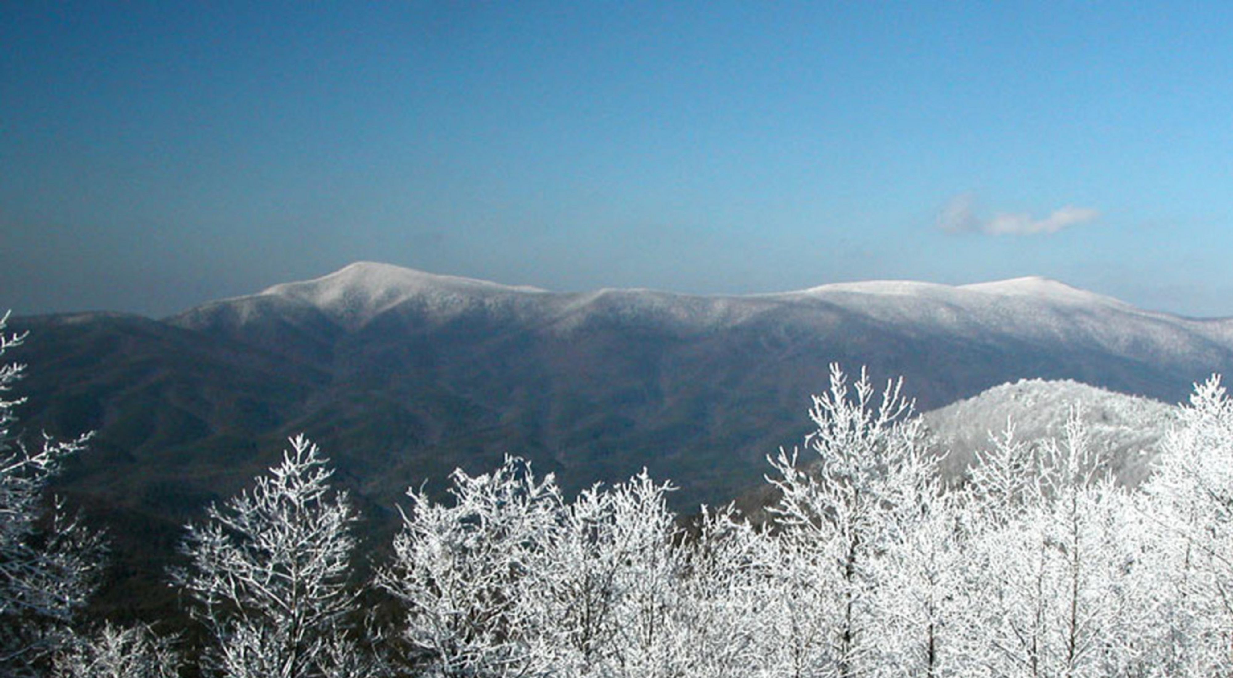 Snow on north Georgia mountains