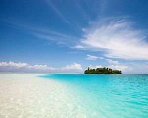 Scenic view of the Palmyra coastline.
