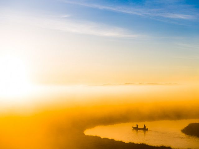 Canoeing in the Red Rock River