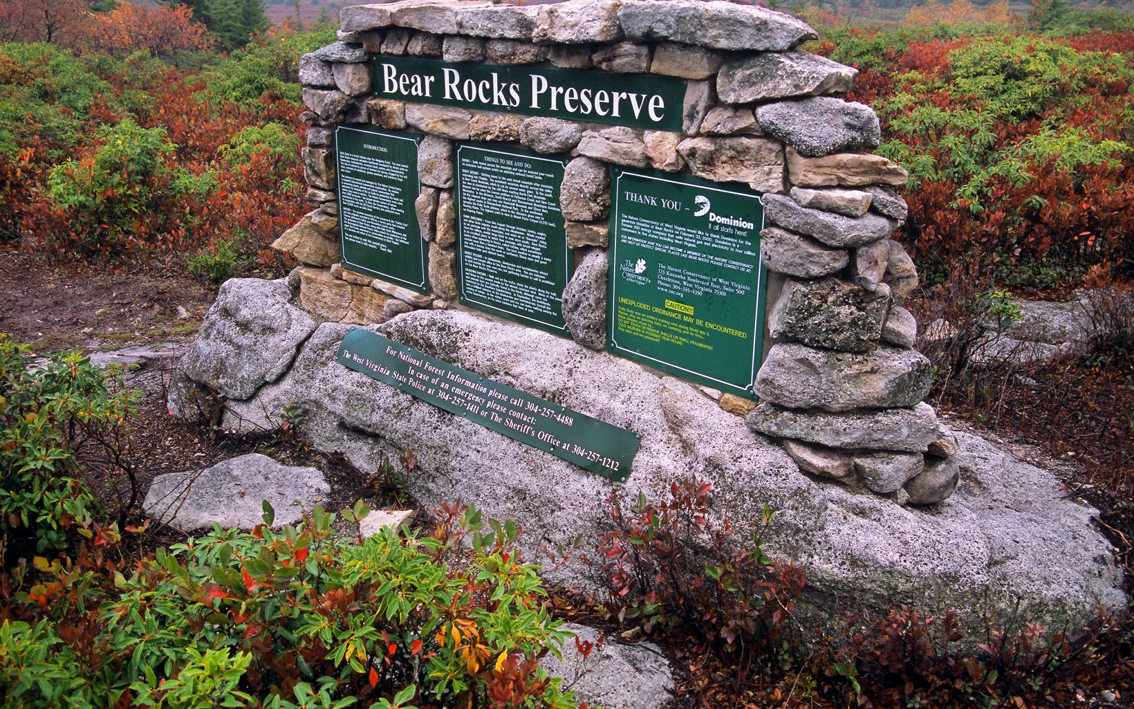 
                
                  Bear Rocks Preserve The Nature Conservancy’s 477-acre Bear Rocks Preserve is one of West Virginia’s most beloved natural areas.
                  © Kent Mason
                
              