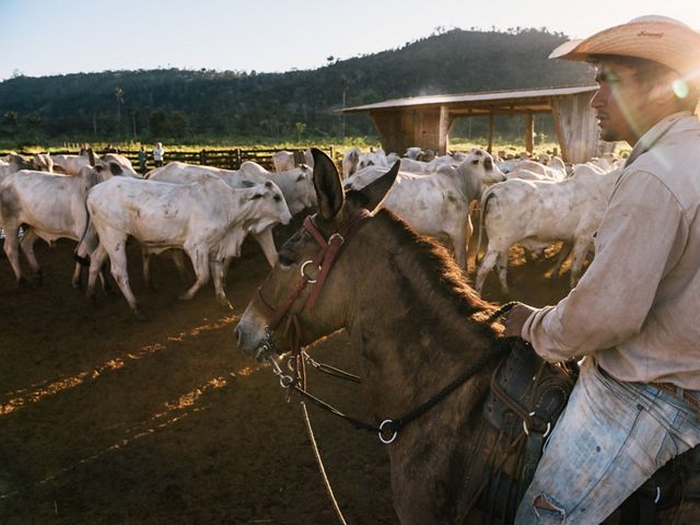 Adriano Pereira Alves, a cowboy on Farm Santa Vitoria in São Félix Do Xingu in the Brazilan Amazon.