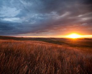 Sunset on the prairie