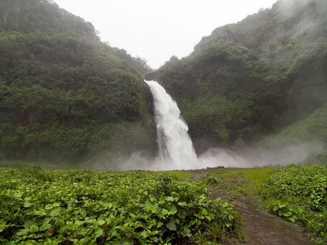 Waterfall in the Ecuadoran Amazon.