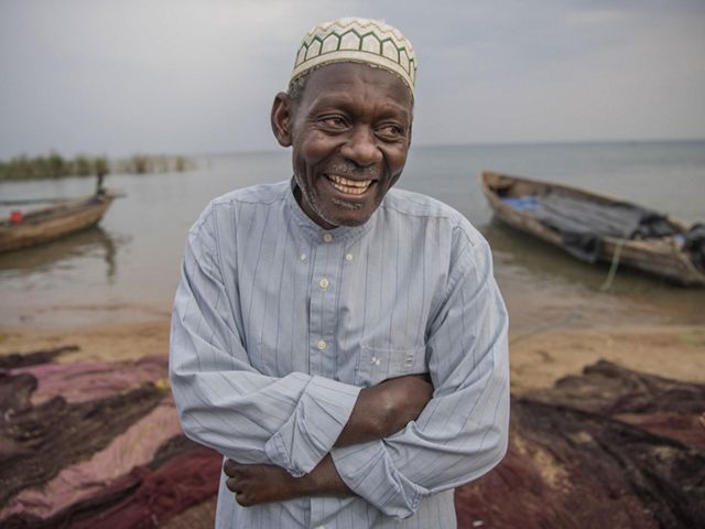 Man on beach