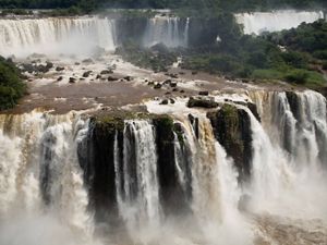 View of Iguaçu Waterfalls in Brazil