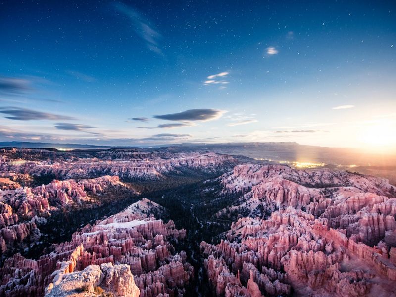 Bryce Canyon National Park at dusk