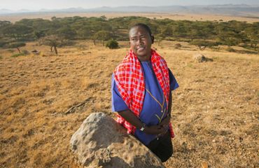 Portrait of Tom Lalampaa in nature.