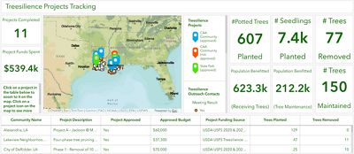 A screenshot reveals an information dashboard with a map, facts and numbers.