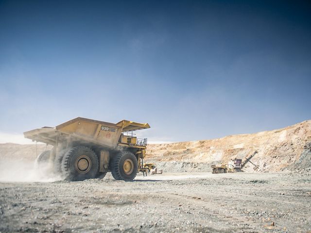 used to haul earth and ore out of Oyu Tolgoi Mine’s pit in the Gobi Desert Region of South Central Mongolia.