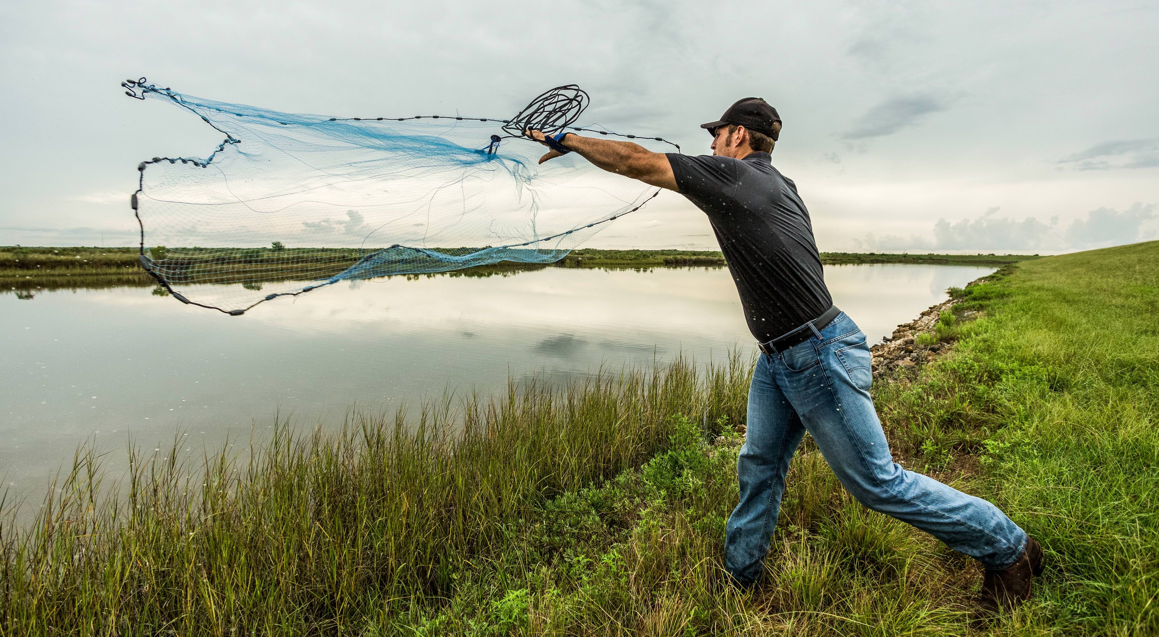 Casting a net at TNC's Texas City Prairie Preserve is 2,303 acres of coastal prairie that is vital to the natural resilience of the Gulf Coast. 